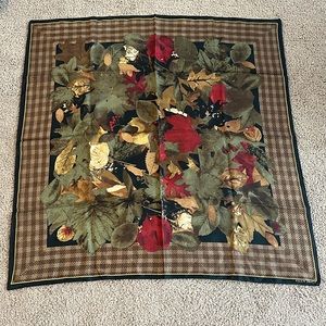 Ellen Tracey Leaf Silk Scarf